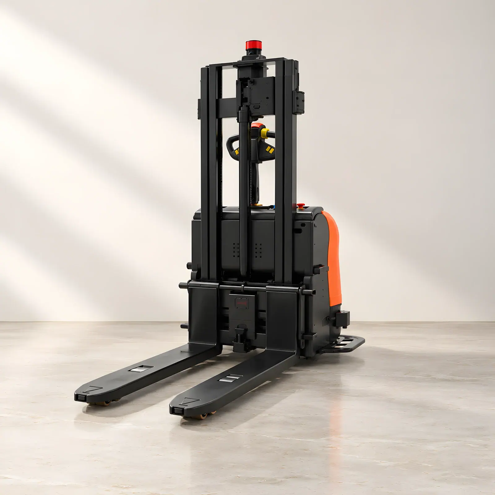 Reeman Rhinoceros Forklift on the Reef studio set, composed from the manufacturer's product photographs